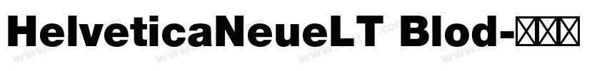 HelveticaNeueLT Blod字体转换